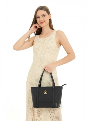 Женская сумка через плечо из искусственной кожи , черный Beverly Hills Polo Club