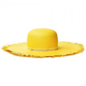 Шляпа плетеная с широкими полями RU 57 / EU M Patrizia Pepe. Цвет: желтый