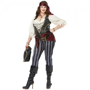 Костюм Бесстыдная пиратка взрослый большой размер, Plus 2XL (54-56) California Costumes,California Costumes