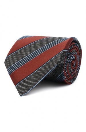 Шелковый галстук Ermenegildo Zegna. Цвет: разноцветный