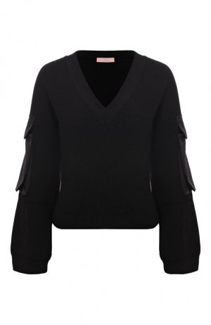 Пуловер из вискозы Liu Jo. Цвет: чёрный