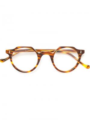 Солнцезащитные очки Lesca. Цвет: коричневый