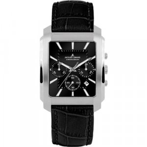 Наручные часы JACQUES LEMANS Classic, черный, белый. Цвет: черный