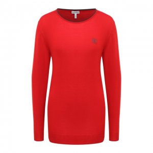 Кашемировый пуловер Loewe. Цвет: красный