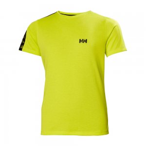 Подростковая футболка Active Tech T-Shirt Helly Hansen. Цвет: зеленый