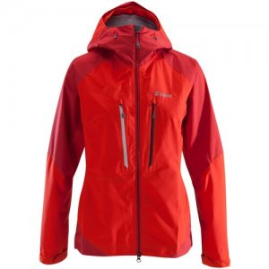 Куртка женская водонепроницаемая для альпинизма легкая alpinism light SIMOND M Decathlon. Цвет: красный