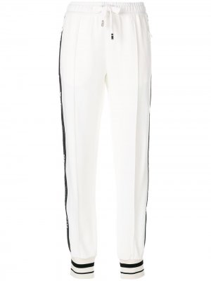 Спортивные брюки с контрастными панелями Dolce & Gabbana. Цвет: белый