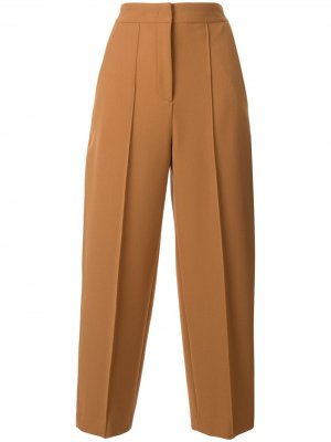 Широкие брюки с завышенной талией Tomorrowland. Цвет: коричневый