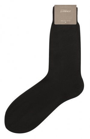 Шерстяные носки Zimmerli. Цвет: чёрный