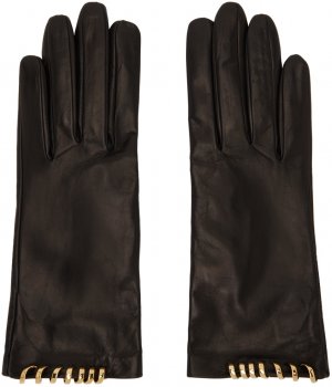 Черные перчатки мелодии Lanvin