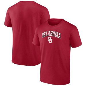 Мужская малиновая футболка Oklahoma Earlys Campus с фирменным логотипом Fanatics