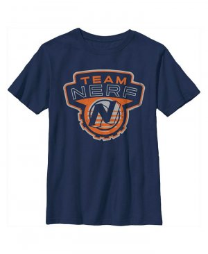 Детская футболка с потертым знаком Nerf Team Blaster для мальчиков , синий Hasbro