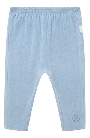 Велюровые брюки babybu. Цвет: голубой