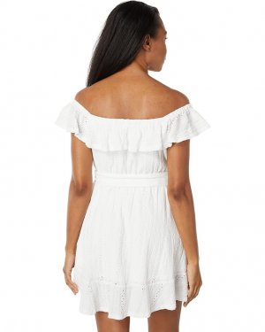 Платье Off Shoulder Dress V1VX3D25, белый BCBGeneration