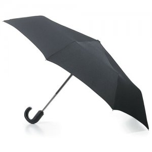 Зонт G820 Open&Close 11 (01) черный, мужской FULTON. Цвет: черный