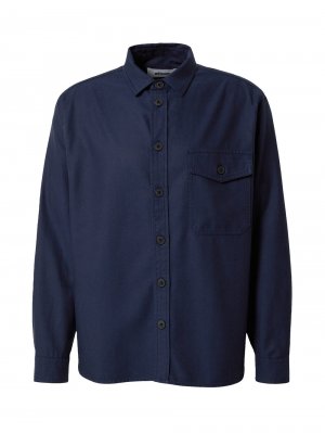 Комфортная рубашка на пуговицах KANJE, темно-синий Minimum