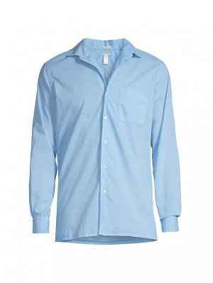 Рубашка Bowles на пуговицах спереди , цвет sky blue Massimo Alba