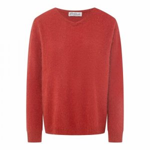 Пуловер , длинный рукав, размер xs, красный Elmira Markes. Цвет: красный