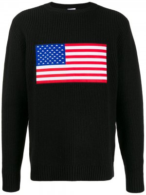 USA knit jumper Kappa. Цвет: черный
