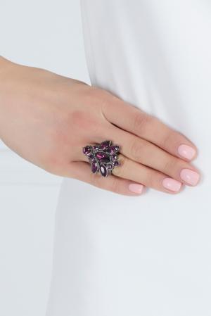 Кольцо Rebel Romance с кристаллами Mawi. Цвет: фиолетовый