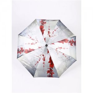 Зонт, мультиколор ZEST. Цвет: серебристый/серый/красный