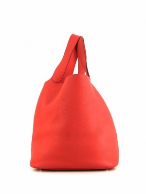 Большая сумка Picotin 2011-го года Hermès. Цвет: розовый