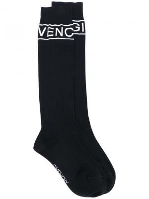 Носки с логотипами Givenchy. Цвет: чёрный