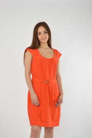 Платье QUEENIE. Цвет: оранжевый