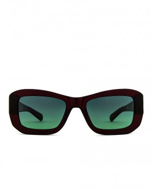 Солнцезащитные очки Norma, цвет Solid Burgundy & Black Flatlist