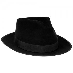 Шляпа федора ALFRED FEDORA, размер 57 Laird. Цвет: черный