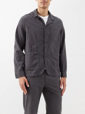 Фланелевой пиджак bradwell из смесовой шерсти , серый Oliver Spencer