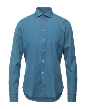 Джинсовая рубашка BRANCACCIO. Цвет: синий