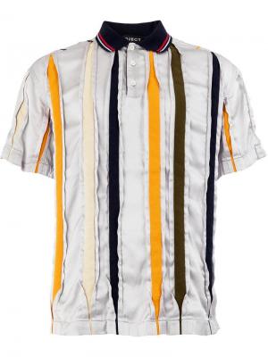 Рубашка-поло с короткими рукавами Y/Project. Цвет: серый