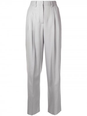 Укороченные брюки строгого кроя Ports 1961. Цвет: серый