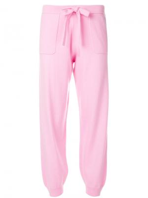 Спортивные брюки Allude. Цвет: розовый и фиолетовый