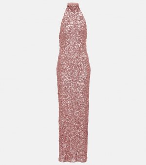 Свадебное платье макси Kasia с пайетками ROTATE BIRGER CHRISTENSEN, розовый Christensen