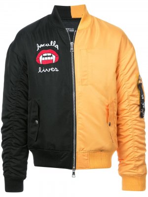 Куртка-бомбер со вставками 2Faced Haculla. Цвет: черный