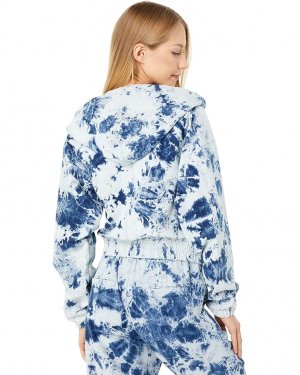 Куртка Indigo Tie-Dye Knit Denim Hooded Jacket, цвет Full Moon Blank NYC