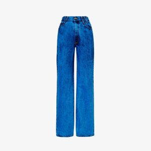 Прямые джинсы из смесового денима со средней посадкой и фирменной нашивкой Ray , синий Vivienne Westwood