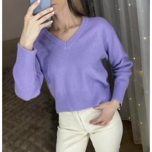 Пуловер размер 42/48, фиолетовый Россия. Цвет: фиолетовый
