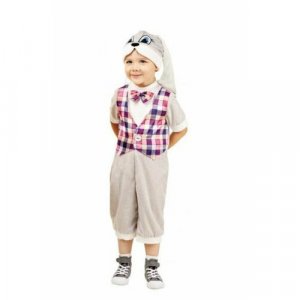 Детский костюм Кролика Pug-21 пуговка. Цвет: серый/фиолетовый
