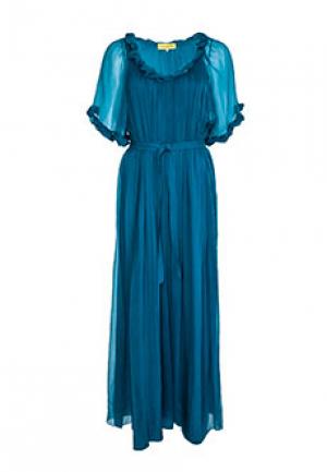 Платье C.MALANDRINO. Цвет: голубой