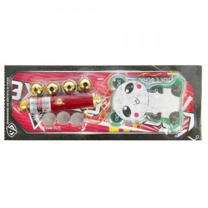 Фонарик лазер 5 насадок + игрушка Лабиринт панда микс 17х7 см (18 шт)