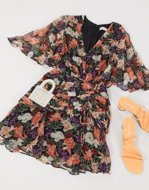 Платье мини с цветочным принтом -Многоцветный Stevie May