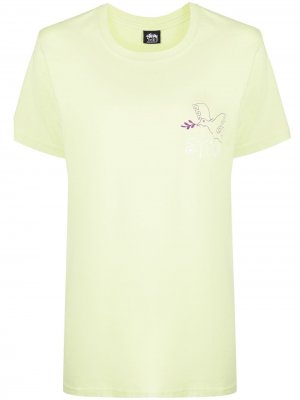 Sketch-print T-shirt Stussy. Цвет: зеленый