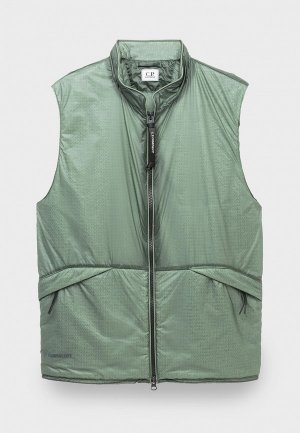 Жилет утепленный C.P. Company nada shell vest green bay. Цвет: зеленый