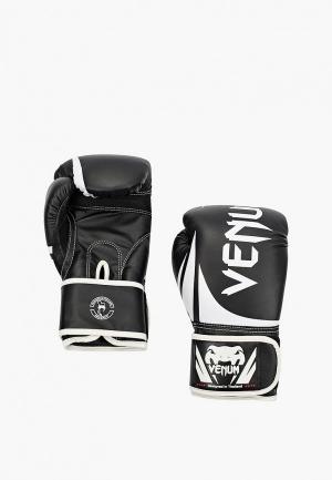 Перчатки боксерские Venum детские, Challenger 2.0 Kids, Black/White. Цвет: черный