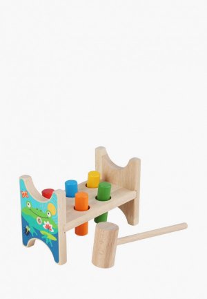 Набор игровой Мир деревянных игрушек Стучалка гвозди-перевертыши. Цвет: разноцветный