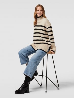 Вязаный свитер с водолазкой модель «Фаннинг» , песочный Neo Noir. Цвет: бежевый