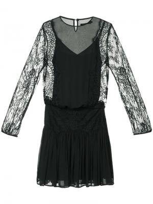 Lace detail dress Magali Pascal. Цвет: черный